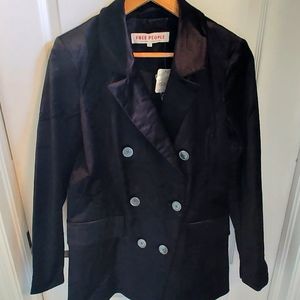 Free People brushed velvet jacket